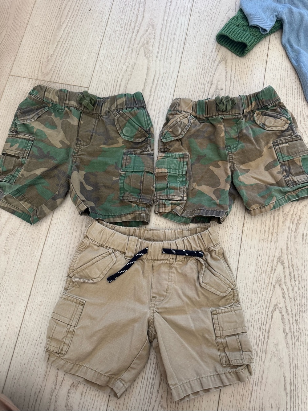Ralph Lauren Baby/Toddler Camo & Khaki Cargo Shorts Set (18mo,24mo,2T)